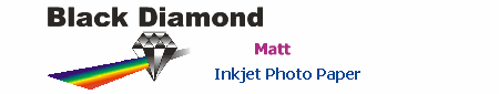 Black Diamond - Inkjet Photo Paper (Matt)